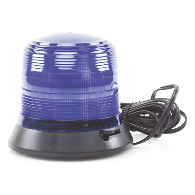 X905B - Burbuja Señalización LED / 6 LEDs / Color Azul / IP65 / Montaje Magnético / 12 VCC / Adaptador Vehicular