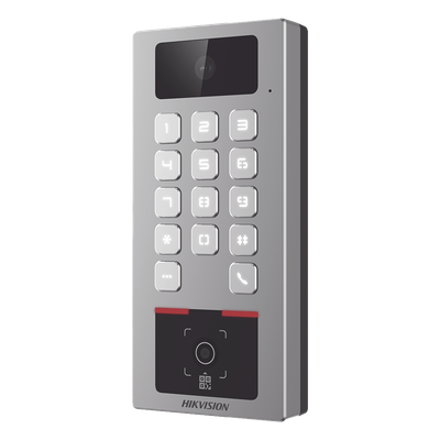 DS-K1T502DBWX-CQR-E1 - Hikvision Teclado con Lector de QR / Cámara 2 Megapixel / Videoportero Multiapartamento