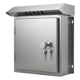 XGAMPOLE6MACC - Gabinete para Exteriores de Acero Inoxidable SUS201 / Cilindrico con Techo Inclinado / Ø305 x 195 x 315 mm (12.0 x 7.7 x 12.4 in) / Cerradura con Llave de Seguridad / Compatible con Postes XGAPOLE