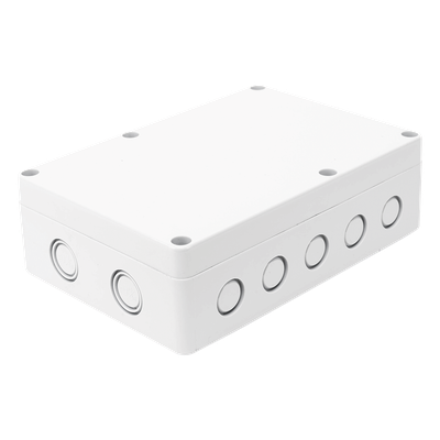 TXG-01-11 - Gabinete Plástico para Exterior / IP65 / 180 x 125 x 57 mm / 16 Entradas de Cableado / -20 a 60 °C / ABS