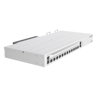 CCR2004-1G-12S+2XS - CCR2004-1G-12S+2XS, Ruteador CPU Quad 1700Mhz, RAM 4G, 1xGigaEth, 12x10G SFP+, 2x25G SFP28, RouterOS L6