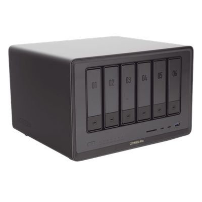 25898B - Ugreen DXP6800 Pro NAS Escritorio Intel® Core™ i5 8 GB DDR5 Gris, Negro