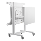 TTV1146TW - Soporte Móvil para Pantalla / Rotación 0° a 90° / 37" a 70" / VESA 200x200 a 600x400 / Carga 70 kg (154 lbs) / Ruedas con Bloqueo / Blanco