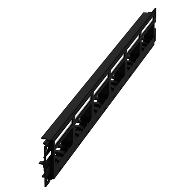UICMPP24BLY - Panel de Parcheo Modular / 24 Puertos / 1UR / 19in / Plano / Sin Blindaje / TIA-606-C