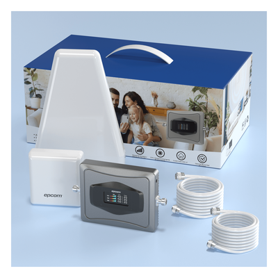 EPTB4GV3 - Epcom Amplificador Celular 4G / Triple Banda 850/1900/2100 MHz / Ganancia 68 dBm EPTB4GV3