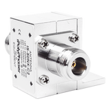 IS-50NX-C2 - Protector Coaxial RF / 125-1000 MHz / 50 Ω / Conectores N Hembra / Ceja Lateral / 50 kA