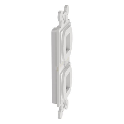 NK2106MFWH - Panduit Marco de Módulo Dúplex / 2 Puertos Keystone / NEMA 106 NK2106MFWH