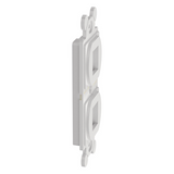NK2106MFWH - Panduit Marco de Módulo Dúplex / 2 Puertos Keystone / NEMA 106 NK2106MFWH