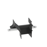 PWBSPJ4BL - Panduit Bajada de cables para charola wire basket / 4 in / Control de radio de curvatura