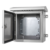 XGAMPOLE6MACC - Gabinete para Exteriores de Acero Inoxidable SUS201 / Cilindrico con Techo Inclinado / Ø305 x 195 x 315 mm (12.0 x 7.7 x 12.4 in) / Cerradura con Llave de Seguridad / Compatible con Postes XGAPOLE