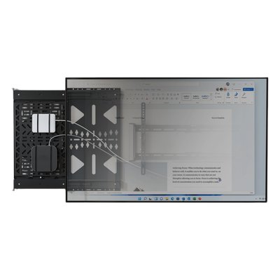 APM-10-01 - Brateck Panel de Almacenamiento AV Deslizante / Capacidad 10 kg (22 lbs) / Rango 300 mm