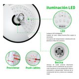 JLAR-3003 - Luminario LED JLAR-3003 / 30W / 2400 Lúmenes / Bluetooth Control App / Voltaje 85-265V / Temperatura 6500K Fría / Garantía 3 Años