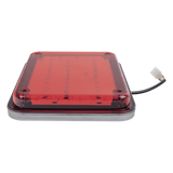 XLTE515R - Luz de Advertencia LED / 104 LEDs / 9x7" / 12 VCC / 1 A Máx / 10 Patrones de Destello / Montaje Permanente / Rojo