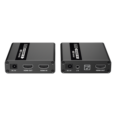TT223KVM - Kit extensor KVM (HDMI y USB) | 40m a 4k@30Hz  | 70m a 1080P@60Hz | Cat 6, 6a y 7 | CERO LATENCIA | HDR | Salida Loop | Salida de audio de 3.5mm |