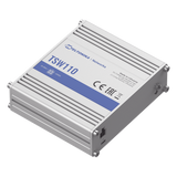 TSW110 - Switch Industrial No-Administrable / 5 Puertos Gigabit / Aluminio DIN / -40 a 75 °C / 9-30 VDC / 1.8 W / 10 Gbps Full Duplex