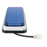 X-LTE-295-B - Luz de Advertencia LED / 66 LED / 7x3" / 12 VCC / 10 Patrones de Destello / Montaje Permanente / Color Azul