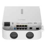 WI-PCES309GF-O - Switch PoE Administrado en la Nube / 8 Puertos Gigabit PoE++ (af/at/bt) / 1 Puerto Uplink RJ45 Gigabit / 1 Puerto SFP Uplink / Presupuesto PoE 110 W / Alcance PoE 250 m (820.2 ft) / Switching 20 Gbps
