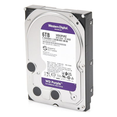 WD63PURZ - Disco Duro PURPLE de 6TB / 3 AÑOS DE GARANTÍA / Para Videovigilancia