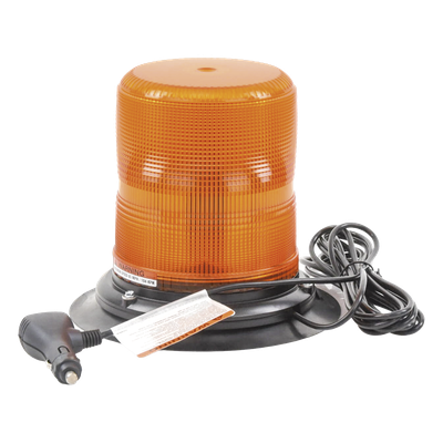 X7970A-VM - Baliza LED de Advertencia / 7 Pulgadas / Ámbar / SAE Clase I / 11 Patrones de Destello / 12-24 VDC / Montaje Magnético