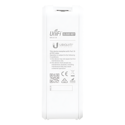 UC-CK - Cloud Key para gestionar 50 equipos UniFi desde la nube, servidor hotspot, alertas a correo, actualizaciones masivas, etc. 802.3af