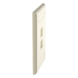 NK2FEIY - Panduit Placa de Pared Vertical / 2 Puertos Keystone / Diseño Plano NK2FEIY