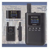 TT125 - Sistema de Guía Turístico / 2.4 GHz / 999 Canales / Alcance 150 m (492.1 ft) / 1 Transmisor y 10 Receptores / USB-C / Batería 3000 mAh