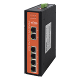 WIPS206IV2 - Switch Industrial PoE / 4 Puertos Fast Ethernet 802.3af/at / 2 Puertos Uplink Gigabit / PoE Extendido 250 m / Rango -30°C a 65°C