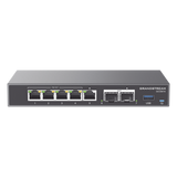 GCC6010 - Grandstream Networks GCC6010 dispositivo de redes Gigabit Ethernet (10/100/1000) Energía sobre Ethernet (PoE) Negro, Plata