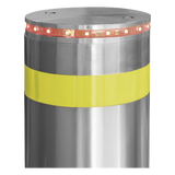 XB-220-HBL - Bolardo Hidráulico Antiembestida / 220 mm × 600 mm (0.72 ft × 1.97 ft) / Acero Inoxidable 304 / 200,000 J / Ciclo 4 s / 100 Ciclos/h