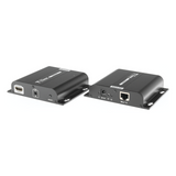 TT683 - Kit Extensor HDMI para distancias de 120 metros / Resolución 4K @ 30Hz / Cat 5e/6 / Soporta conexión Uno a Uno y Uno a Muchos / Hasta 253 Rx / HDbitT / Soporta control remoto del equipo fuente.