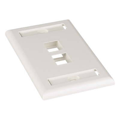 NK2FIWY - Panduit Placa de Pared Vertical / 2 Puertos Keystone / Espacios para Etiquetas NK2FIWY