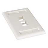 NK2FIWY - Panduit Placa de Pared Vertical / 2 Puertos Keystone / Espacios para Etiquetas NK2FIWY