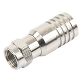 TT11-F03 - Conector F Macho / Plegable / 75 Ohm / Para Cable RG-11 / Rango -20°C a 80°C / Cuerpo Bronce-Niquelado