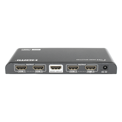 TT314HDR-V2.0 - Divisor (Splitter) HDMI 4K de 1 Entrada a 4 Salidas (Simultaneas) / Soporta 4K×2K  / Ajuste de resoluciones EDID / HDR / HDMI 2.0 /  HDCP 2.2  / Permite mezclar pantallas en 4K y 1080P