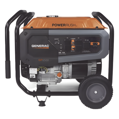 GP6500 - Generac Generador Portátil a Gasolina / 6.5 kW Nominales / 8.125 kW Máximo GP6500