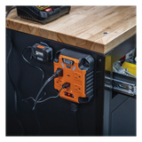 29601 - Multicontacto Powerbox 1, con 4 Salidas 120 Vca, 2 USB-A / 1 USB-C, Luces LED Integradas y Soporte Magnético