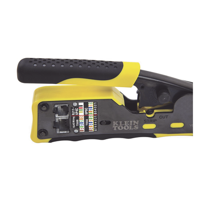 VDV226-110 - Ponchadora/Pelacables/Cortacables / Conectores Pass-Thru RJ45 / RJ11/RJ12 Estándar / Matraca Ciclo Completo / 28-22 AWG