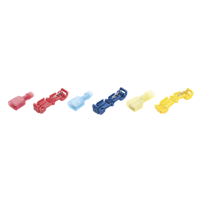 CT-T123 - Kit Conectores T-Tap / 120 Piezas / 3 Calibres AWG / Cobre Estañado / Sin Corte de Cables / -10°C a 70°C