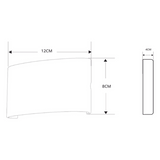 JPAA-0401 - Lámpara Arbotante 4 W 220 lm / Dimensiones 120 x 80 x 40 mm / 85 - 265 Vca~ 50/60Hz / Luz Cálida 2 700 K / Uso en exterior IP 54.