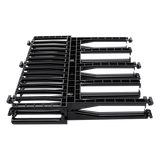 NM1 - Organizador de Cables Horizontal / Alta Densidad / Doble Frontal y Posterior / Rack 19in / 1UR / Negro