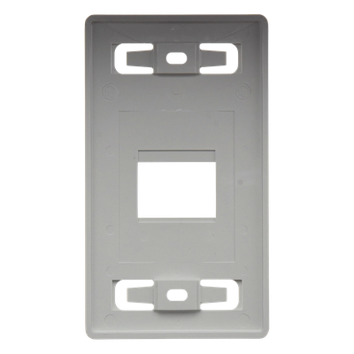 MX-FP-S-02-02 - Siemon Placa de Pared Modular / 2 Salidas Single Gang / Termoplástico Blanco MX-FP-S-02-02