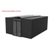 UACSD4B - Puertas Selladas Express / Sistema de Contención ProLine / Pasillo 48-78 Pulgadas (1.2-2 m) / Montaje Magnético sin Herramientas / Policarbonato y Acero / Negro RAL 9005