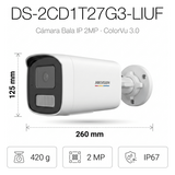 DS-2CD1T27G3-LIUF - Hikvision Cámara Bala IP / 2 Megapixel / ColorVu 3.0 DS-2CD1T27G3-LIUF