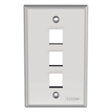 NK3FNWH - Panduit Placa de Pared Vertical / 3 Puertos Keystone / ABS NK3FNWH