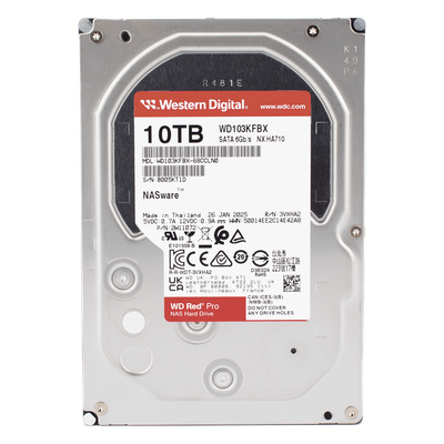 WD103KFBX - Western Digital Red Pro disco duro interno 10 TB 7200 RPM 512 MB 3.5" Serial ATA III