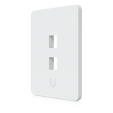 UACC-WP-KEYSTONE-V-2P - Placa Keystone Universal / 2 Puertos / Superficie Pintable / Montaje Vertical / 4 Piezas
