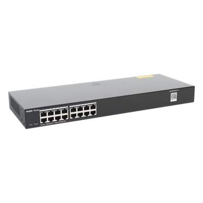 RG-ES216GC-V2 - Ruijie Switch Administrable / 16 Puertos Gigabit / Gestión en la Nube Gratuita RG-ES216GC-V2