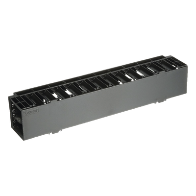 NCMHF2 - Organizador de Cables Horizontal / Rack 19in / 2UR / Frontal / ABS / Cat 6 y 10G