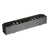 NCMHF2 - Organizador de Cables Horizontal / Rack 19in / 2UR / Frontal / ABS / Cat 6 y 10G