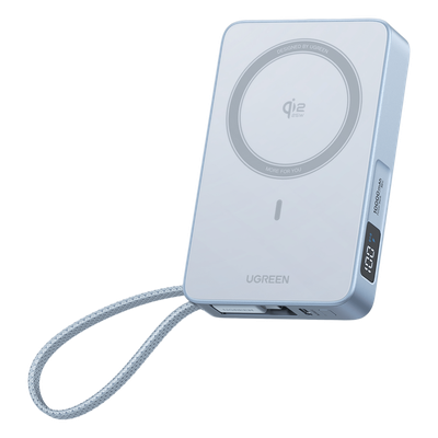 65958B - Ugreen Banco de Energía Magnético Inalámbrico / 10000 mAh 36 Wh / Carga Rápida 30 W